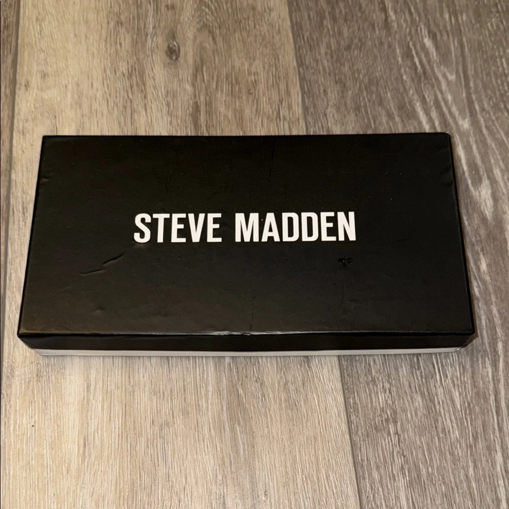 Steve Madden Black Wallet & Money Clip Sleek Design RDIF Genuine Leather
